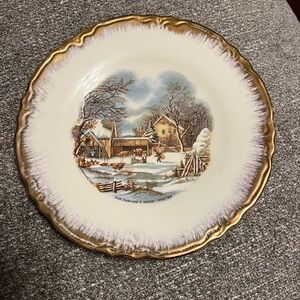 Currier and Ives Collectible Plate